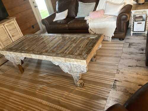 Custom glass table top